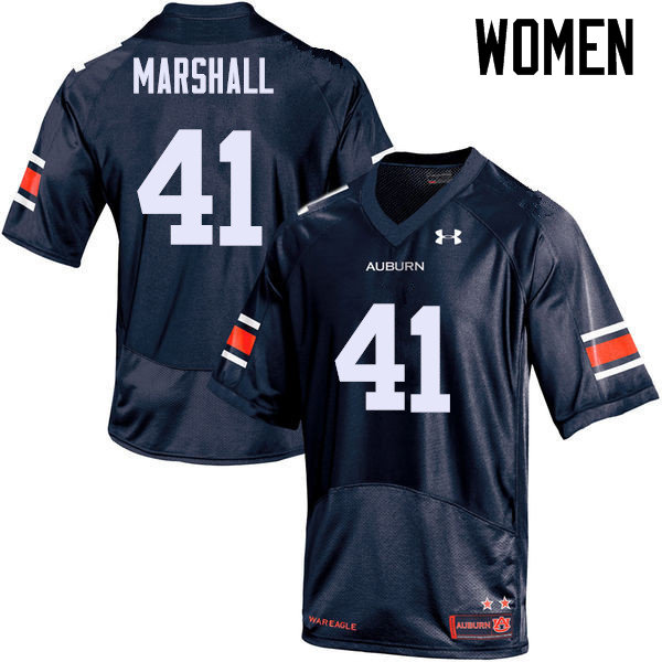 Women's Auburn Tigers #41 Aidan Marshall Navy College Stitched Football Jersey
